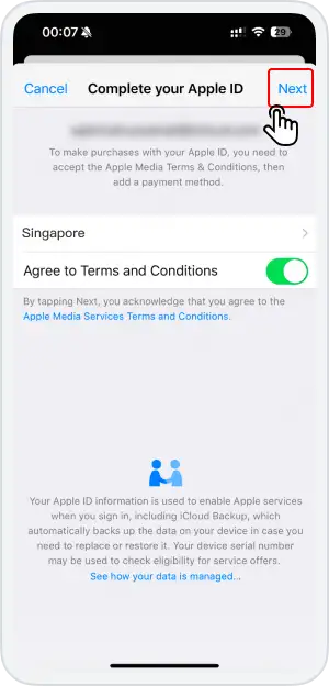 iOS App Store download step 3a